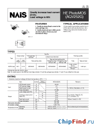 Datasheet AQV252G manufacturer Nais