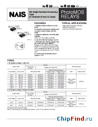 Datasheet AQV253HA manufacturer Nais