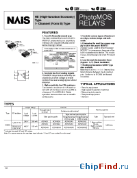 Datasheet AQV454HA manufacturer Nais
