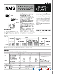 Datasheet AQW224NAX manufacturer Nais