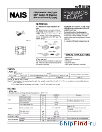 Datasheet AQW610SZ manufacturer Nais