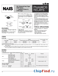 Datasheet AQY214S manufacturer Nais