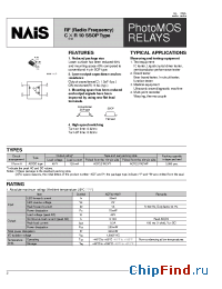 Datasheet AQY221N2VW manufacturer Nais