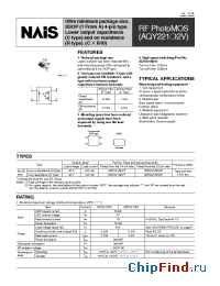 Datasheet AQY221R2V manufacturer Nais