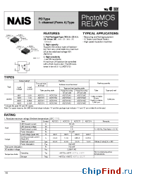 Datasheet AQY272A manufacturer Nais