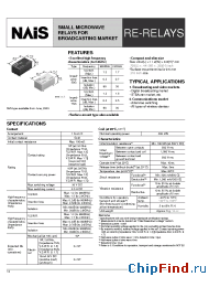 Datasheet ARE13A03Z manufacturer Nais
