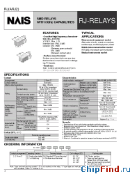 Datasheet ARJ22A03Z manufacturer Nais