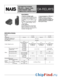 Datasheet CA1AF-12V-N-5 manufacturer Nais