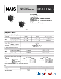 Datasheet CB1AF-T-DP12V manufacturer Nais