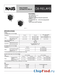 Datasheet CB1AHF-T-DM12V manufacturer Nais