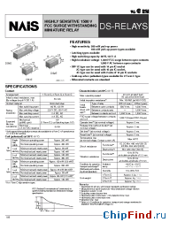 Datasheet DS1E-M-DC1.5V manufacturer Nais
