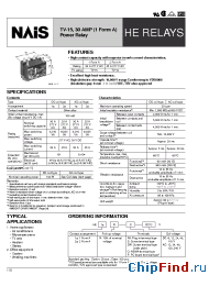 Datasheet HE1AN--DC6V manufacturer Nais