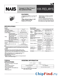 Datasheet HX2-3V производства Nais