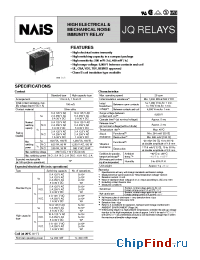 Datasheet JQ1A-12V manufacturer Nais