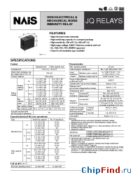 Datasheet JQ1A-xx manufacturer Nais