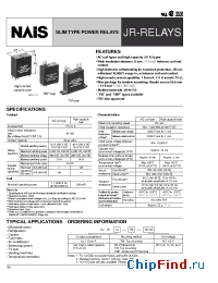 Datasheet JR1A-TM-AC115 manufacturer Nais