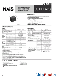 Datasheet JS1-5V manufacturer Nais