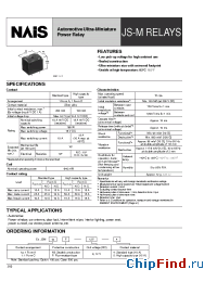 Datasheet JSM1F-9V-4 manufacturer Nais