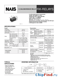 Datasheet RK1R-NIL6V manufacturer Nais