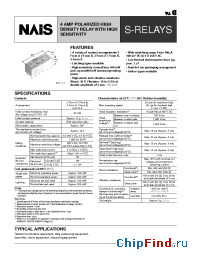 Datasheet S3EB-L2-3V manufacturer Nais