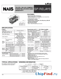 Datasheet SP2-DC3V manufacturer Nais