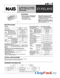 Datasheet ST1-DC12V manufacturer Nais
