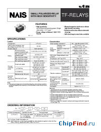 Datasheet TF2-9V manufacturer Nais