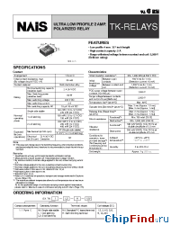 Datasheet TK1-1.5V manufacturer Nais