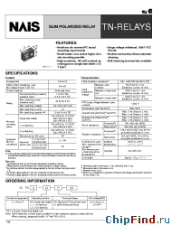 Datasheet TN2-L2-12V manufacturer Nais