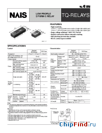 Datasheet TQ2-L-4.5V manufacturer Nais