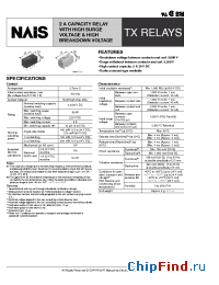 Datasheet TX2-24V производства Nais