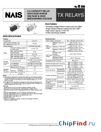 Datasheet TX2-H-3V manufacturer Nais