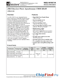 Datasheet N02L1618C1AB2-70I manufacturer NanoAmp