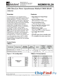 Datasheet N02M0818L2AX-XXX manufacturer NanoAmp