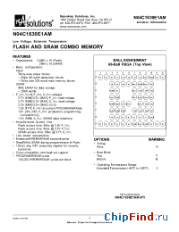 Datasheet N04C1630E1A manufacturer NanoAmp