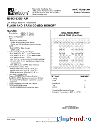 Datasheet N04C1630E1AM-9TI manufacturer NanoAmp