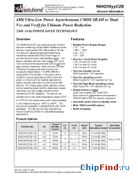 Datasheet N04Q1630C2BW-15C manufacturer NanoAmp