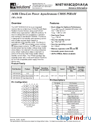 Datasheet N16T1618D1A manufacturer NanoAmp