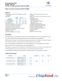Datasheet NT512D64S8HAKWM-7K manufacturer Nanya