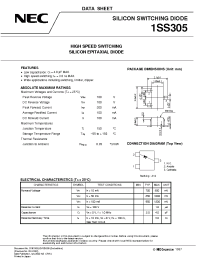 Datasheet 1SS305 manufacturer NEC