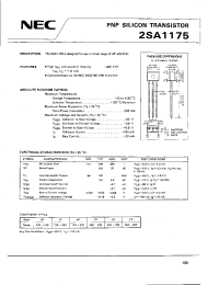Datasheet 2SA1175 производства NEC