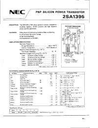 Datasheet 2SA1395 manufacturer NEC