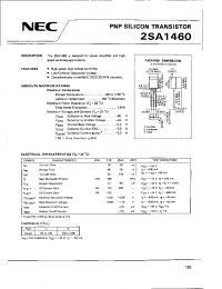 Datasheet 2SA1460 manufacturer NEC