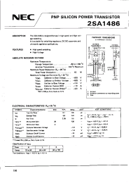Datasheet 2SA1486 manufacturer NEC