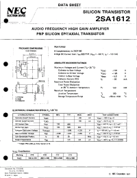 Datasheet 2SA1612 производства NEC