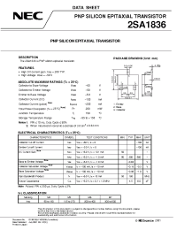 Datasheet 2SA1836 manufacturer NEC