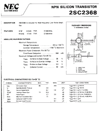 Datasheet 2SC2368 производства NEC