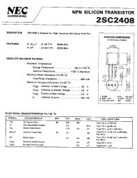 Datasheet 2SC2408 manufacturer NEC