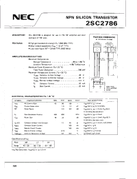 Datasheet 2SC2786 производства NEC