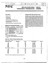 Datasheet 2SC2869 manufacturer NEC